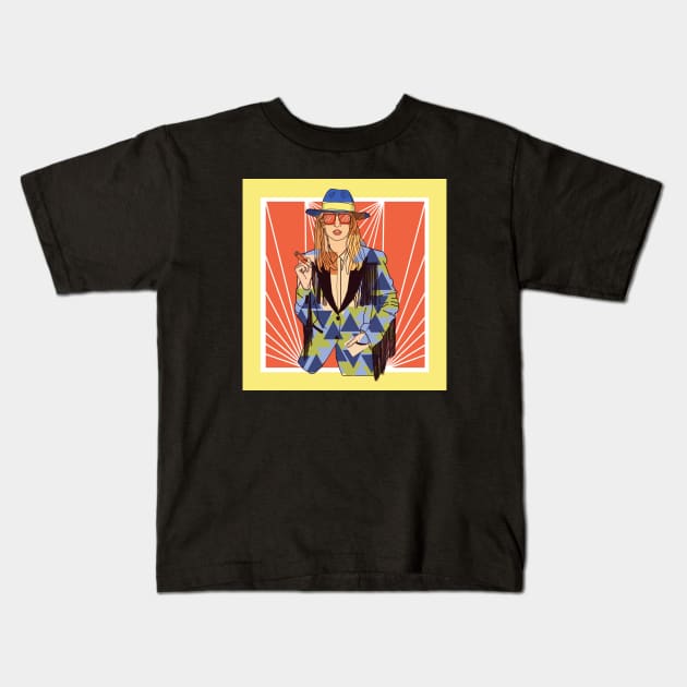 Smokin' Haught Kids T-Shirt by PurgatoryArchaeologicalSurvey